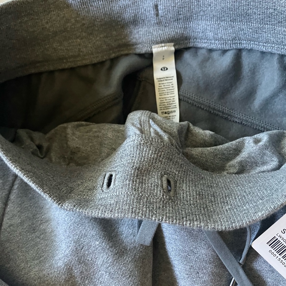NWT Lululemon Scuba Mid-Rise Wide-Leg Pant *Regular, Sz S, Heathered Medium Grey - Picture 6 of 7